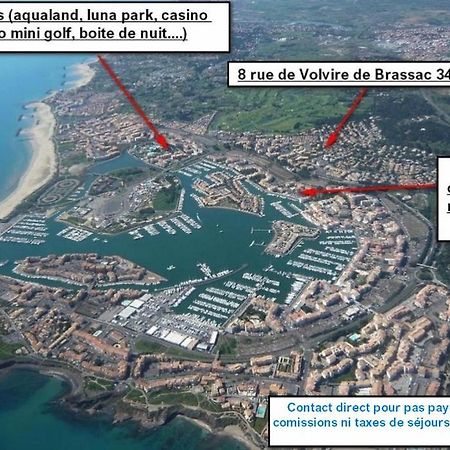 Cap D'Agde Studio Cabine 6 Pers. + Terrasse + Parking Prive + Clim Exterior photo